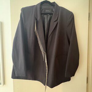EUC Eloquii Crystal Fringe Blazer Size 22